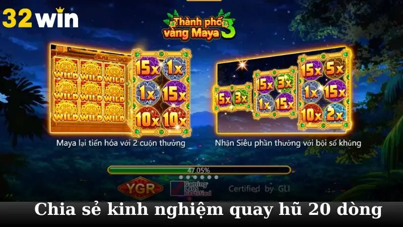 Chia sẻ kinh nghiệm quay hũ 20 dòng tại nhà cái trực tuyến